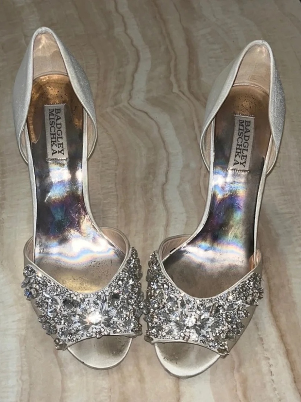 Badgley Mischka CRYSTAL heels
